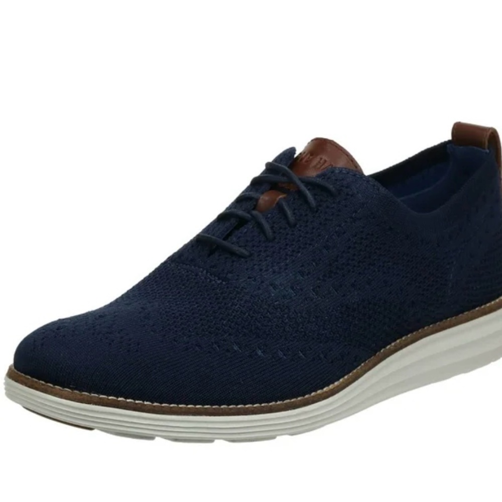 Cole Haan Men's Navy Knit Oxford Shoes